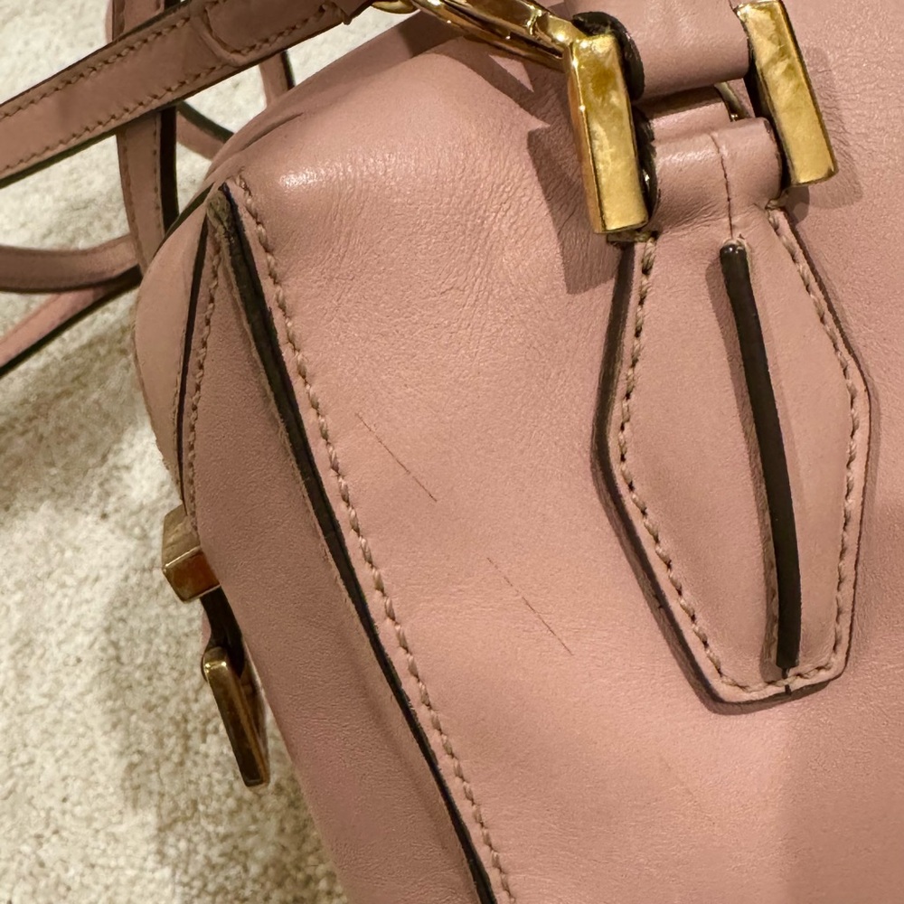 Tod’s D Cube Leather Bauletto Mini pink bag handbag crossbody satchel purse - Picture 7 of 12